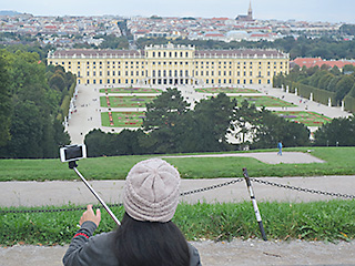 Selfie vor dem Schloß Schönbrunn